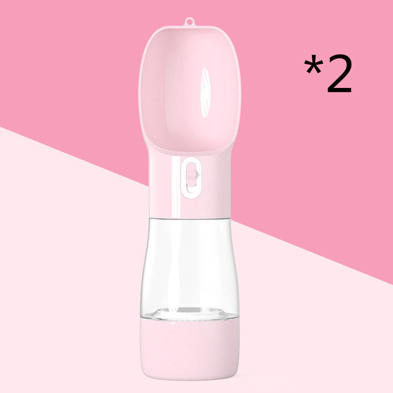 Online Planet PawBottle™ – 2-in-1 Hunde Trinkflasche für Wasser & Futter unterwegs