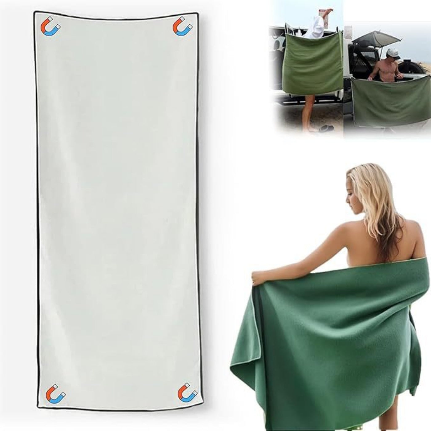 Online Planet MagTowel™ – 🔥Magnetisches Strandtuch mit Befestigung🔥