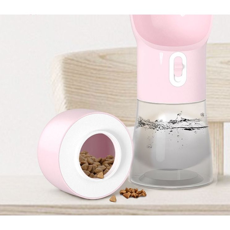 Online Planet PawBottle™ – 2-in-1 Hunde Trinkflasche für Wasser & Futter unterwegs