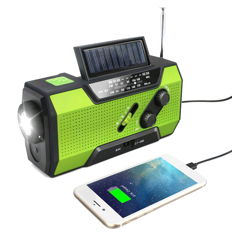 Online Planet SolarGuard™ – Solar-Kurbelradio mit Powerbank & LED