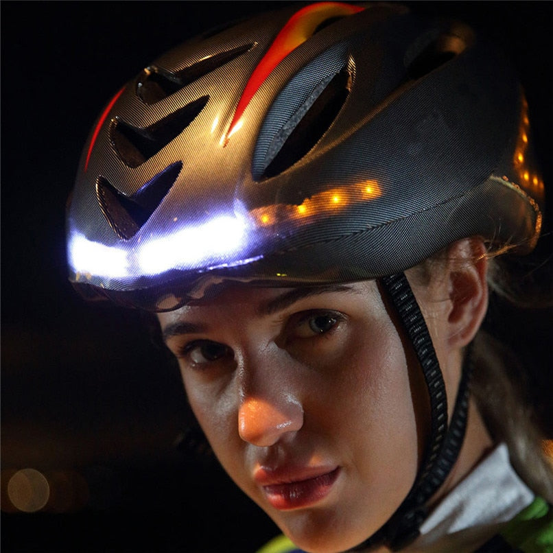 Online Planet SmartHelm Pro™ – LED Fahrradhelm mit Blinker & Bremslicht