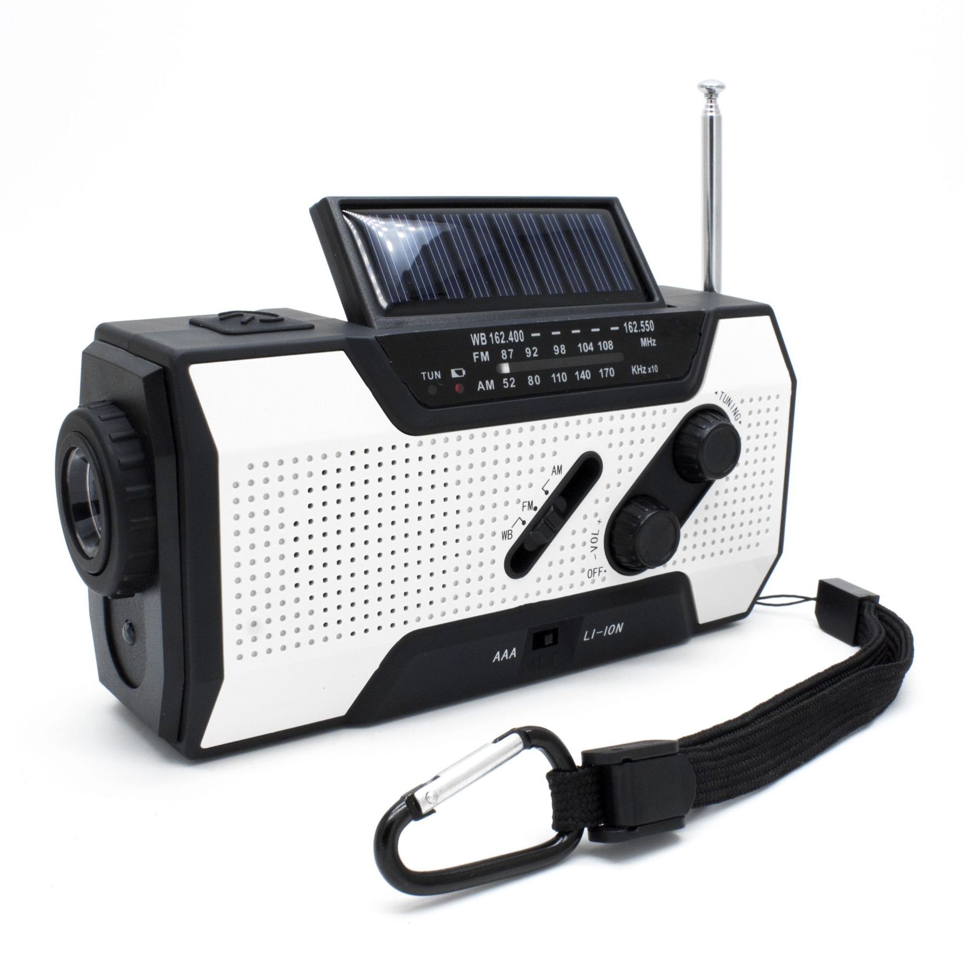 Online Planet SolarGuard™ – Solar-Kurbelradio mit Powerbank & LED