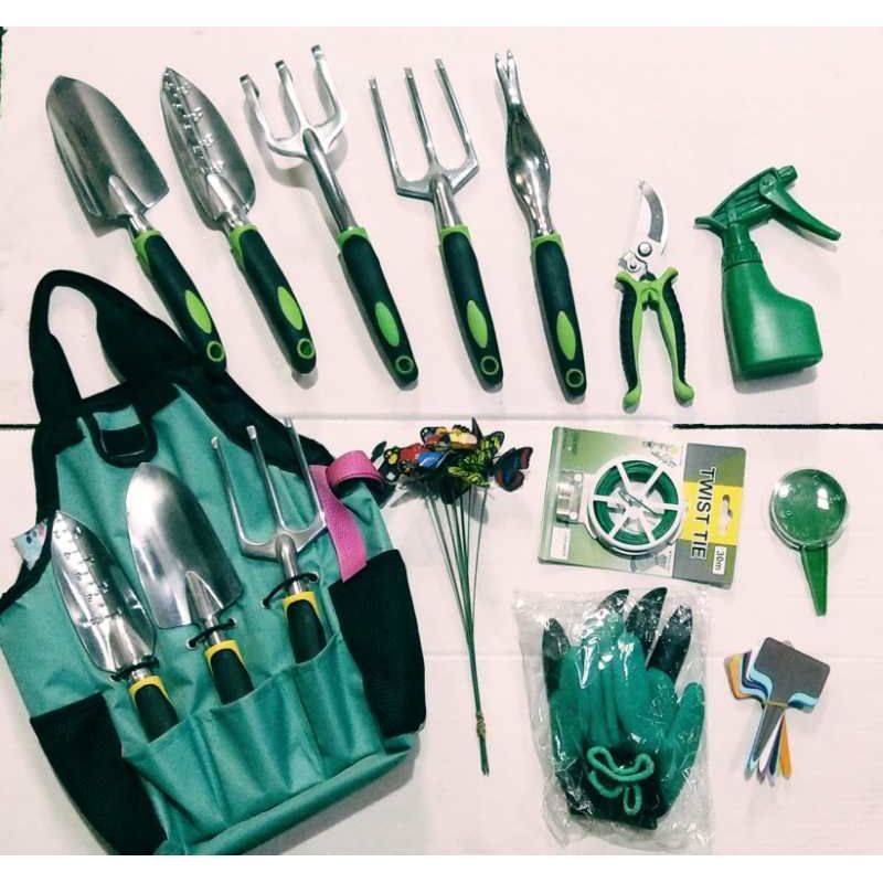 Online Planet GardenPro™ – 13-teiliges Gartenwerkzeug-Set aus Aluminium
