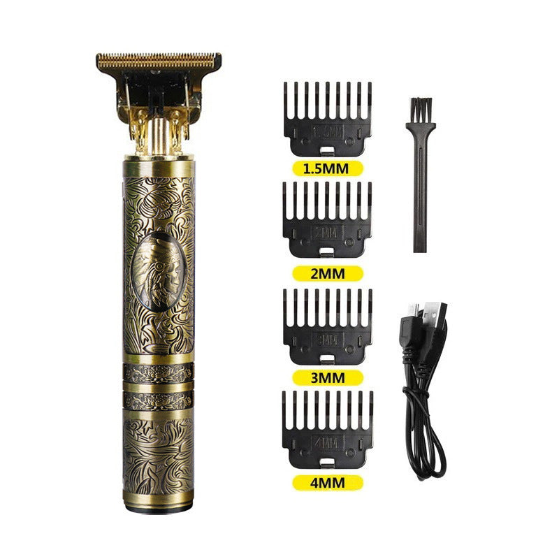 Online Planet Precision™ – Kabelloser Premium Metall Trimmer für exakte Konturen & Fade Cuts