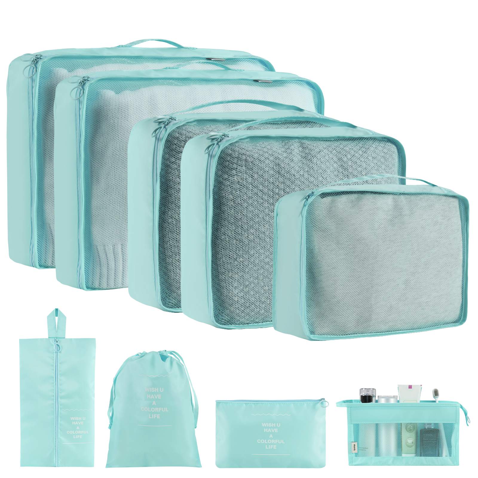 Online Planet TravelPack™ – Reise-Organizer Set (8-10 Taschen)