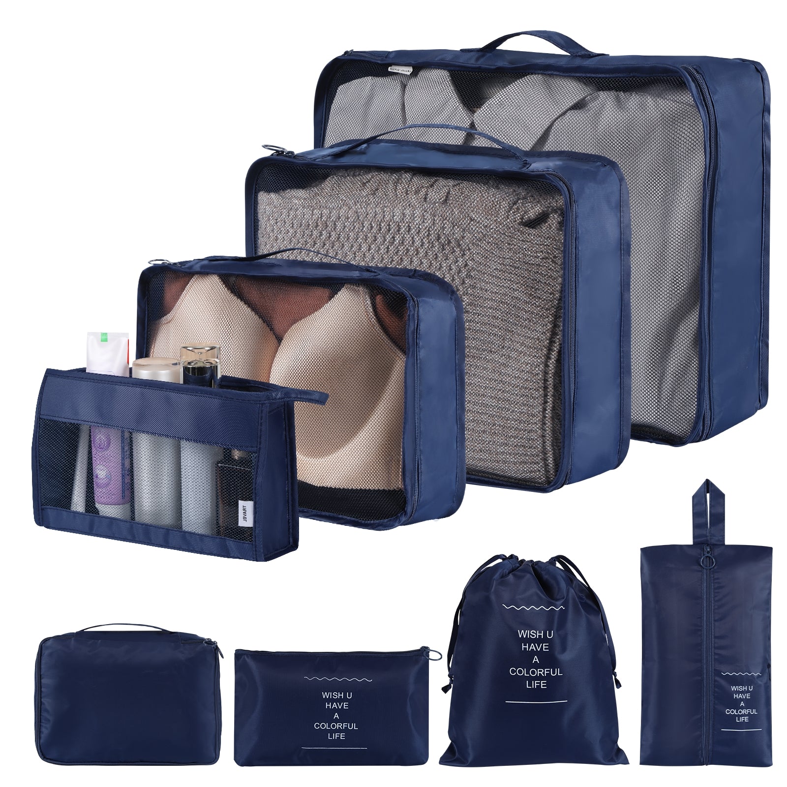 Online Planet TravelPack™ – Reise-Organizer Set (8-10 Taschen)