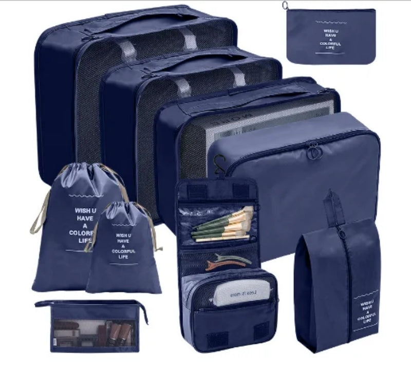 Online Planet TravelPack™ – Reise-Organizer Set (8-10 Taschen)
