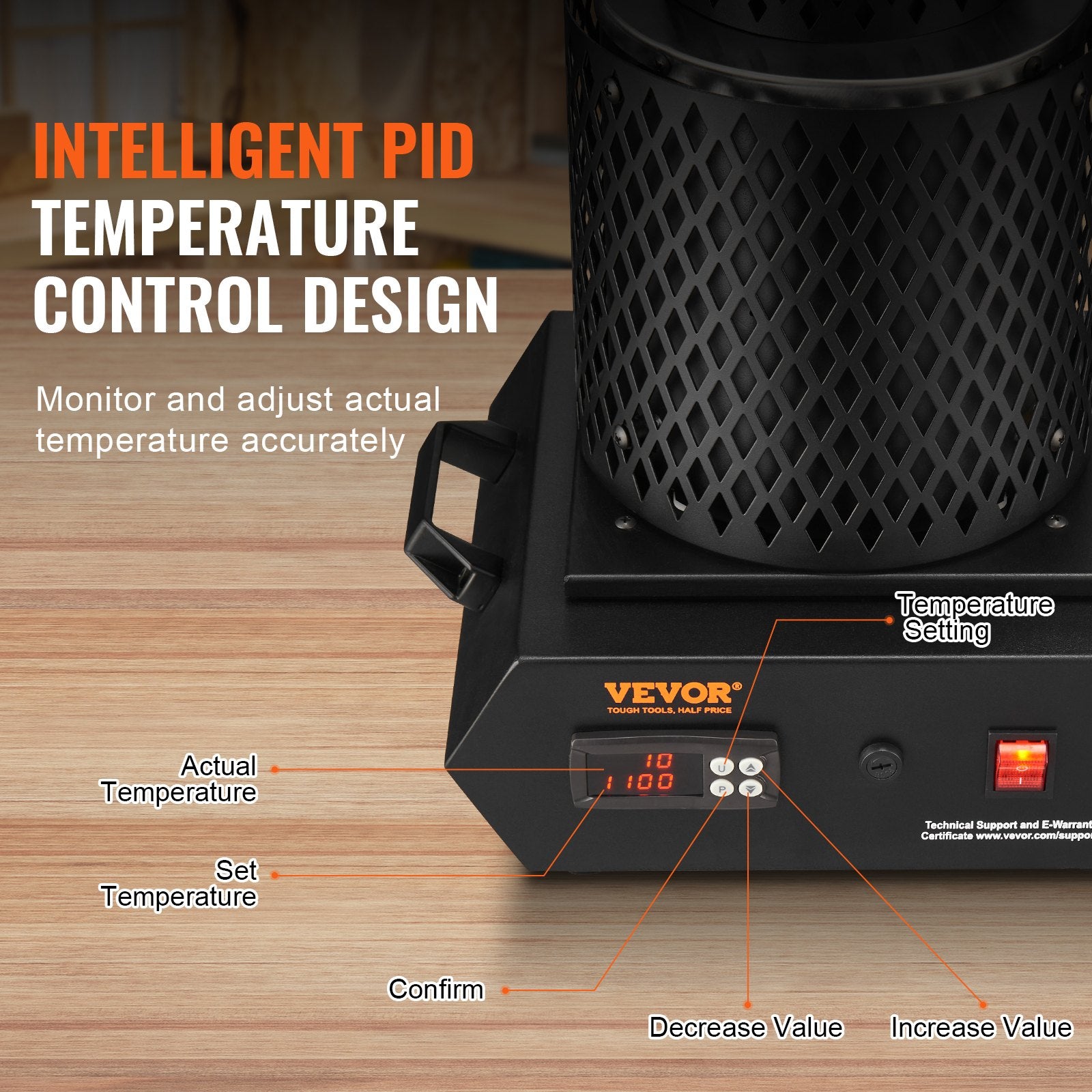 Online Planet SchmelzMeister Pro™ – 1350W Elektrischer Schmelzofen bis 1150°C