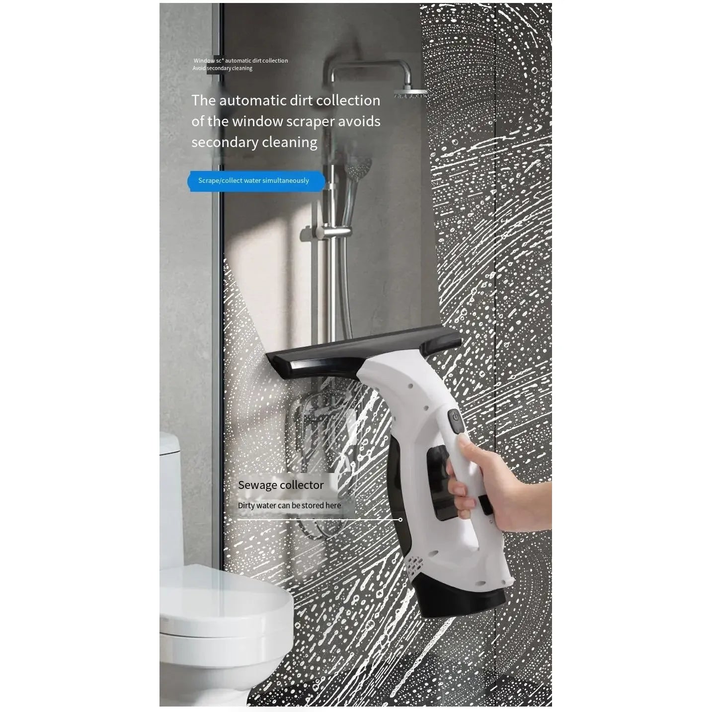 Online Planet ClearView™ – Kabelloser Fensterreiniger für streifenfreie Fenster
