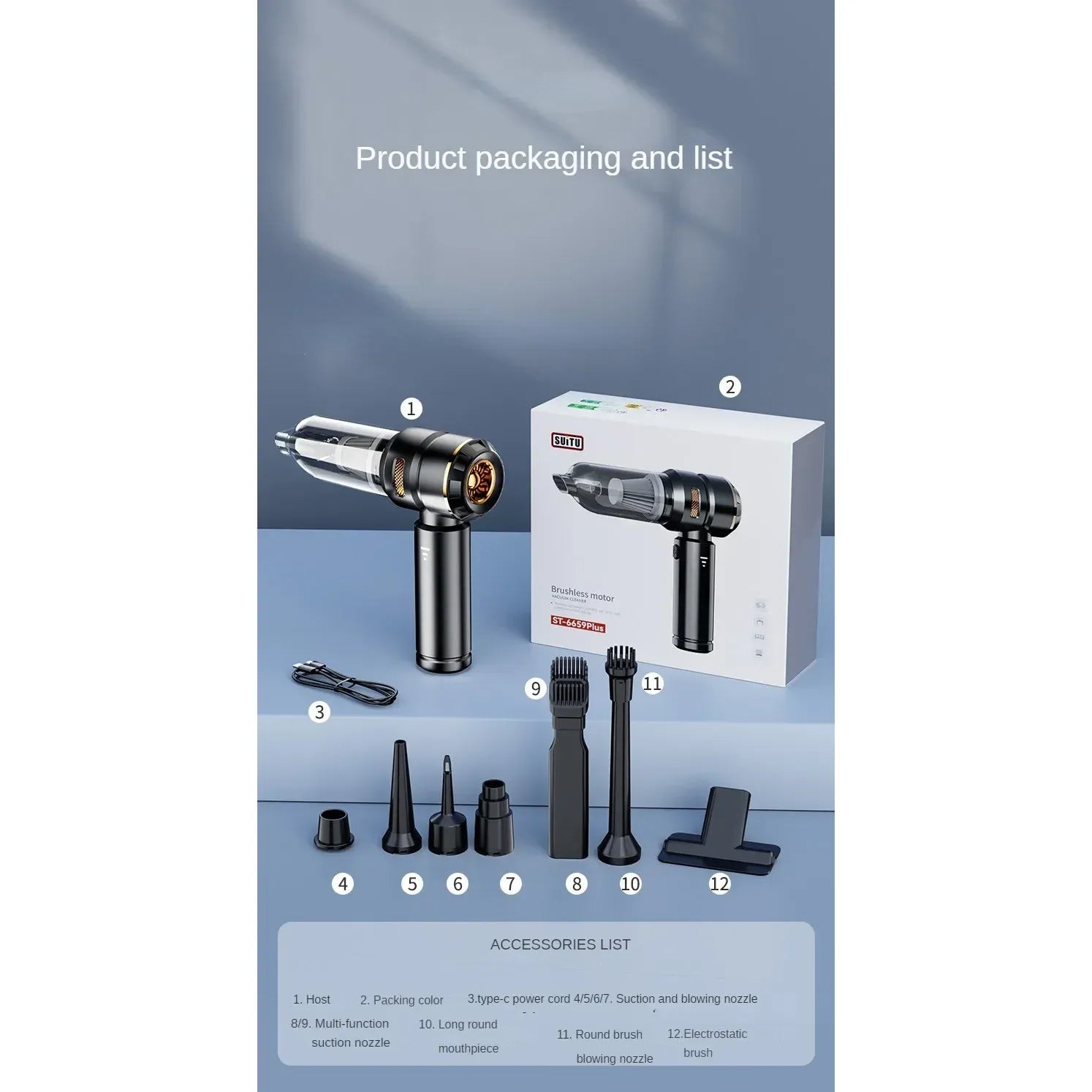 Online Planet MiniVac™ – Kabelloser Mini Handstaubsauger für Auto & Zuhause