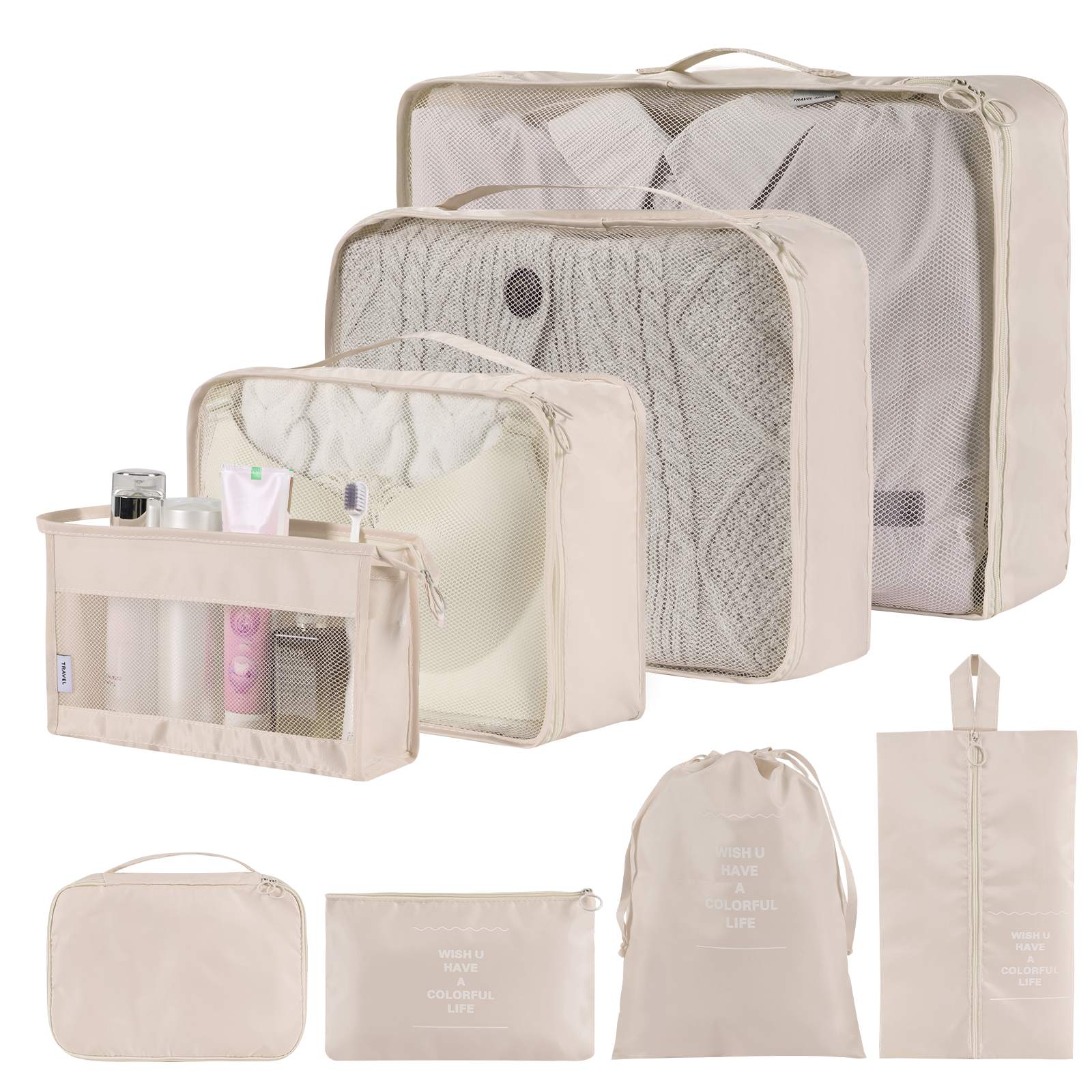 Online Planet TravelPack™ – Reise-Organizer Set (8-10 Taschen)