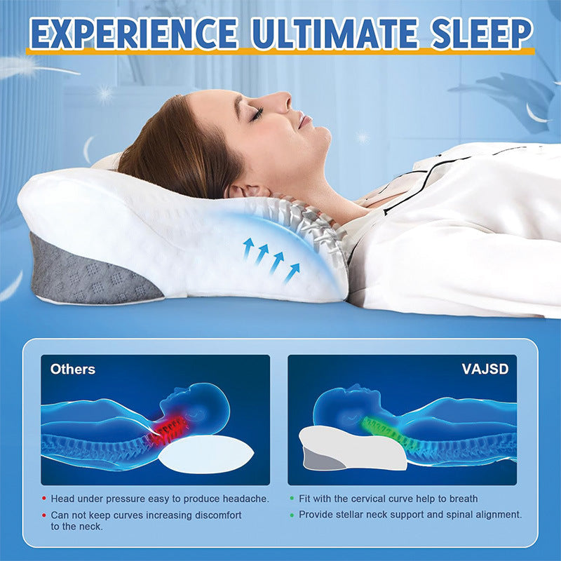 Online Planet NeckRelief™ – Ergonomisches Memory Foam Nackenkissen gegen Verspannungen