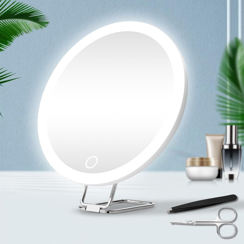 Online Planet GlowMirror™ – LED Schminkspiegel mit 30x Vergrößerung