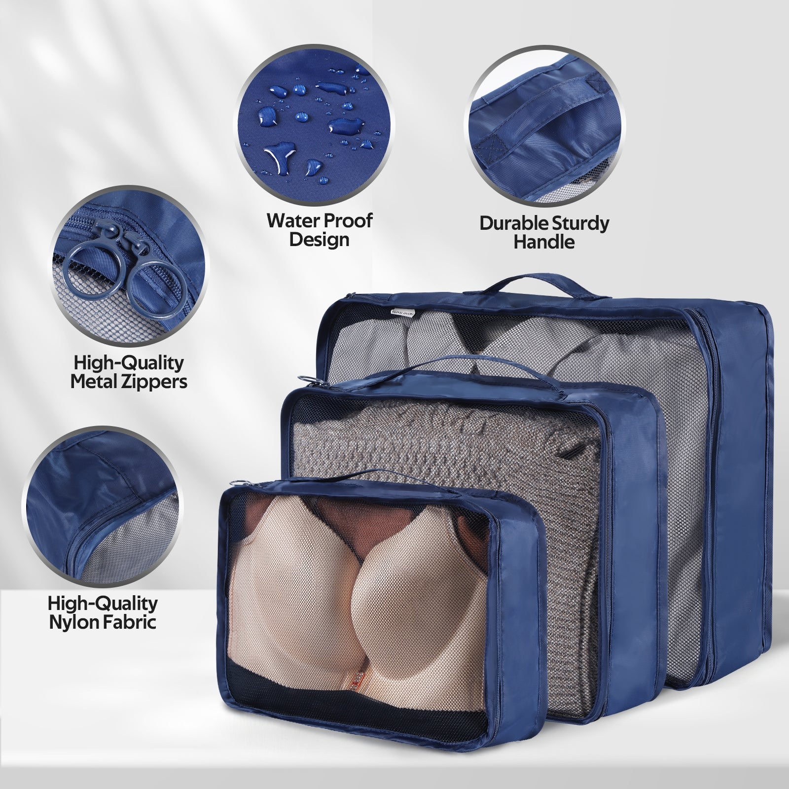 Online Planet TravelPack™ – Reise-Organizer Set (8-10 Taschen)
